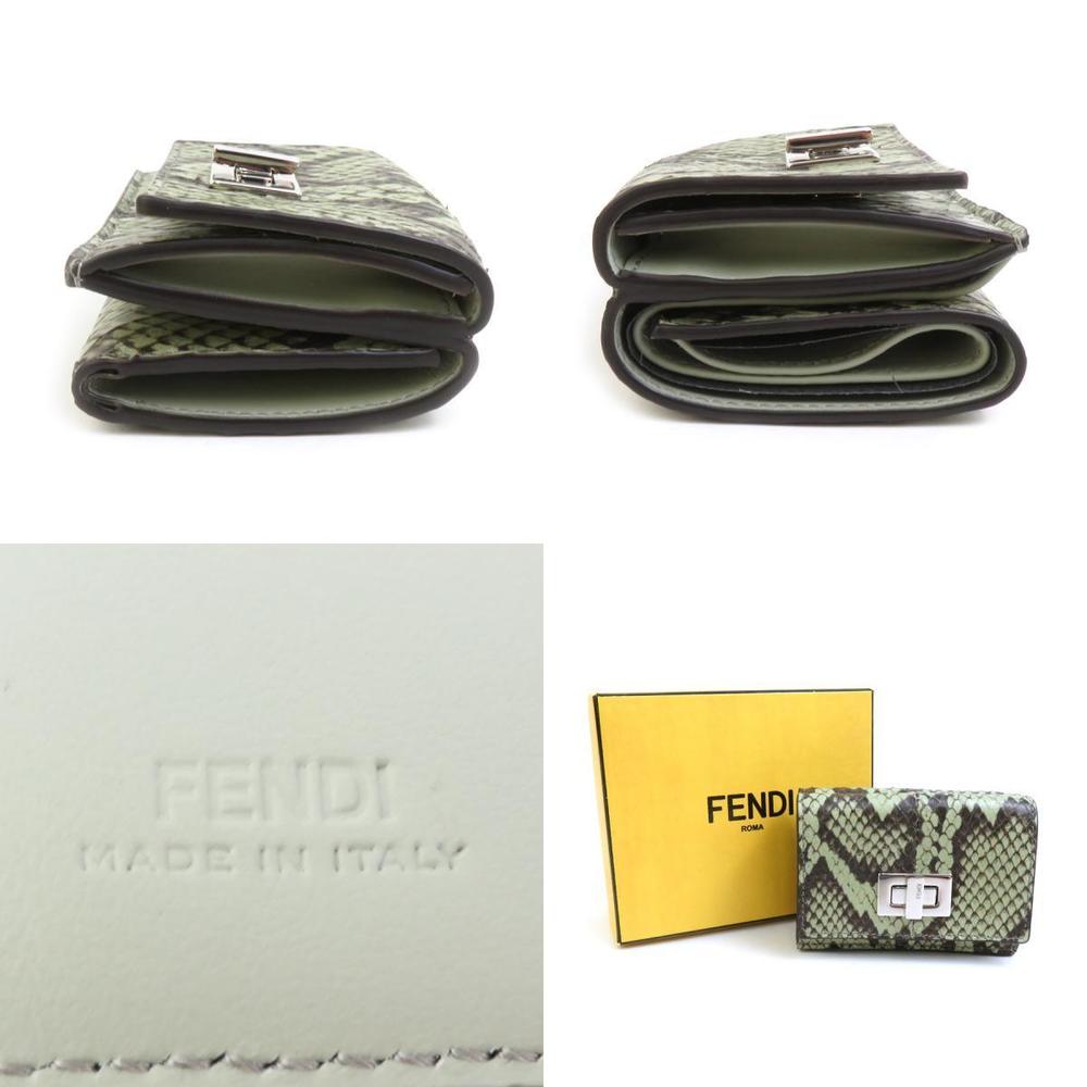 Fendi Python Wallet Green - image 5